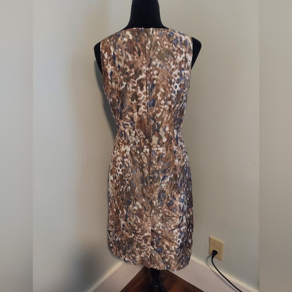 Peruvian Connection Medium Sz 6 Gold Sleeveless Ruched Sheath Dress - Picture 3 of 6